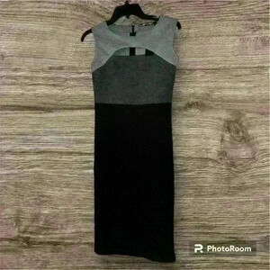 NWT Boutique Love at First Sight Women's Black Sheath Dress Size Small